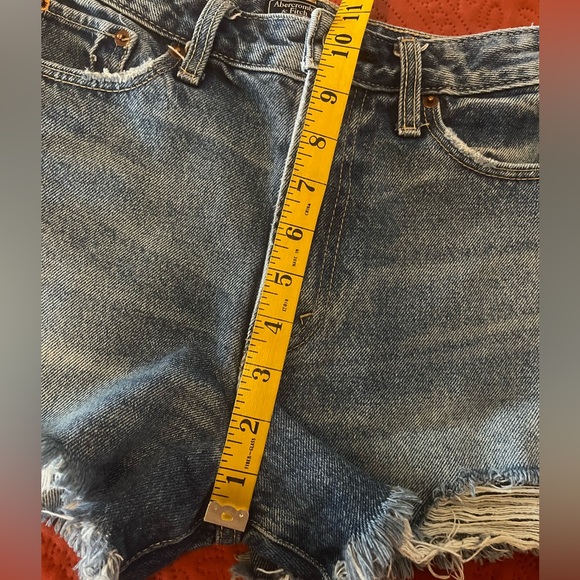 🛍️ 3 For $10🛍️ Abercrombie & Fitch Annie High Rise Shorts, Size 0 - Picture 8 of 9